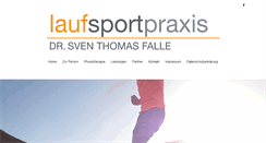 Desktop Screenshot of laufsportpraxis.at