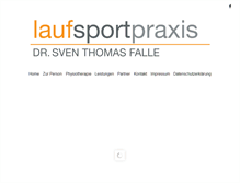 Tablet Screenshot of laufsportpraxis.at